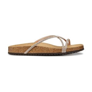 Geox Femme D BRIONIA R B Sandale Plate, Nude, 36 EU
