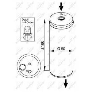 Image de NRF Bouteille déshydratante 33114 d'origine