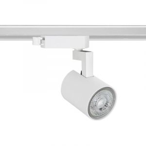 Spot à Douille sur Rail Monophasé Jiuk à Ampoule GU10 Blanc