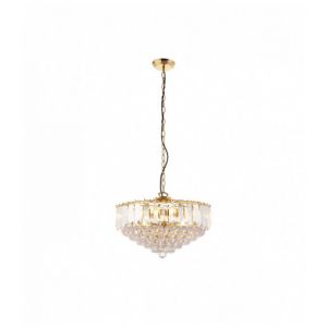 Endon Suspension Fargo, laiton et acrylique, 6 ampoules