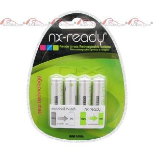 Nx Lot de 4 piles AAA NX Ready 1,2V 800mAh