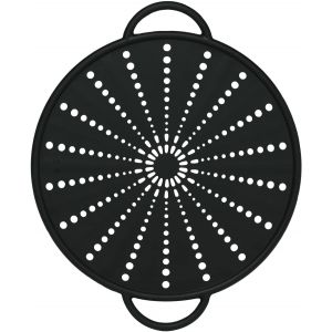 Emsa 514559 smart kitchen couvercle anti-projections 5 en 1 silicone inox anthracite 21 cm