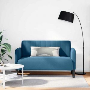VidaXL Canapé causeuse bleu 109 cm velours