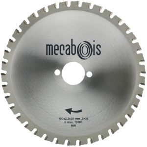 Mecabois Lame de scie circulaire pour m&eacute;taux -&Oslash;(mm)160 / Al&eacute;sage : 20 / Epaisseur : 2.6 / Nombre de dents : 30