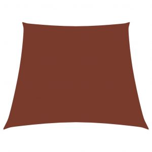VidaXL Voile de parasol Tissu Oxford trapèze 3/4x2 m Terre cuite