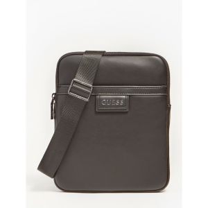 Guess Scala Smart Crossbody Flat Sac bandouli&egrave;re Homme Noir TU