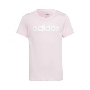 Adidas Tshirt Essentials Linear Logo Cotton Slim Fit Rose - Taille 9-10 Ans