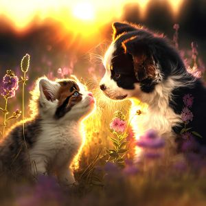 Sunsout Chat et Chien
