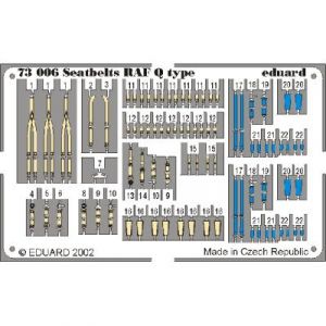 Eduard MAQUETTE SEATBELTS RAF Q TYPE 1/72 73006