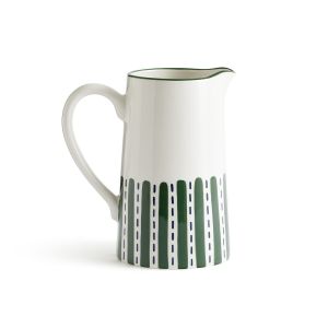 Carafe faïence avec motif, Riveri Vert/Bleu Taille Taille Unique