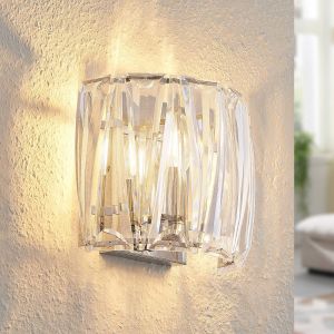 Applique Murale &agrave; intensit&eacute; variable 'Sofia' pour salon & salle &agrave; manger - transparent, chrom&eacute;