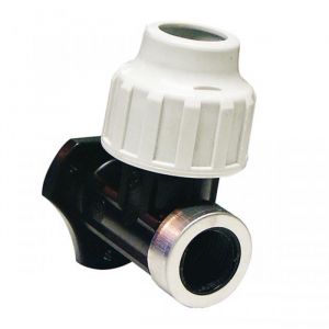 BT SELECTION Coude applique polypropyl&egrave;ne ACS PE &Oslash;20-Femelle 1/2