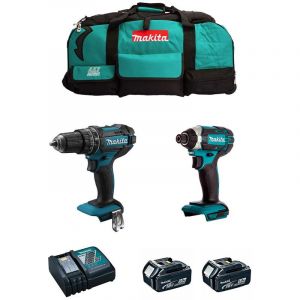 Makita Kit MK206 (DHP482 DTD152 2 x 5,0 Ah DC18RC LXT600)