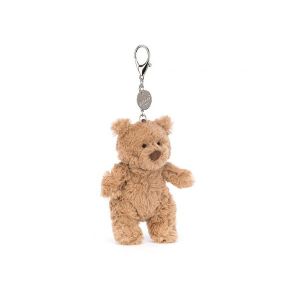 Jellycat Bartholomew bear bag charm - l: 5 cm x l: 6 cm x h: 12 cm