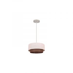 Fab 2.810 / 35-Beis / Marr | Pendentif Double 1l. Beige / Marron Cilind Regx35x35
