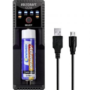 Voltcraft Chargeur de piles rondes CC1A CC1A 1 pc(s)