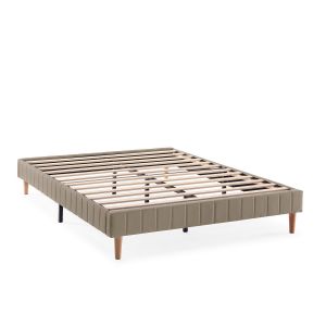 Base rembourrée Eris 140x190 cm Beige