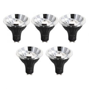 Lot de 5 Ampoule LED GU10 dimmable 70 mm 6,5 W 600 LM 3000 K