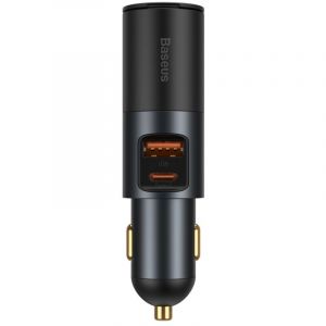Baseus Chargeur de voiture USB USB-C prise allume-cigare QC PD Share Together gris