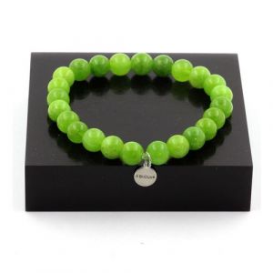 Bracelet Perles Péridot 8 mm - A Bijoux