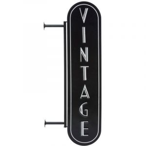 Image de Atmosphera D&eacute;co murale m&eacute;tal caf&eacute; H55 - Noir