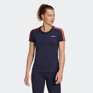 Adidas Tee-shirt - W e 3s slim tee - Bleu marine Femme XS