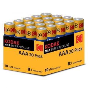 Kodak Piles Alcalines Max Aaa Lr6 20 Unités One Size Multicolour
