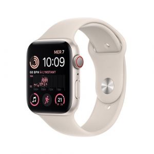 Apple Montre connectée WATCH SE 44MM Alu/Lumiere Stellaire Cellular