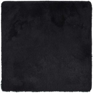 VidaXL Tapis shaggy &agrave; poils longs navarra noir 200x200 cm polyester