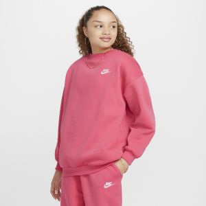 Nike Club Fleece Oversized Crew Sweat-shirt Filles - Pink