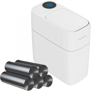 Corbeille &agrave; d&eacute;chets avec syst&egrave;me d'adsorption automatique 10comprend 120 sacs poubelles