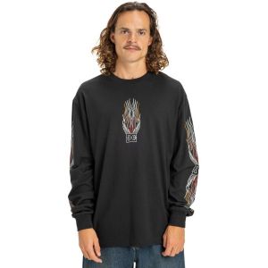 DC Shoes Burn Out Black - Tshirt manches longues - noir - XXL - 100% Coton,Jersey