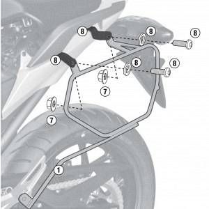 Givi Supports pour sacoches latérales Honda Nc 700 X/S 12-13