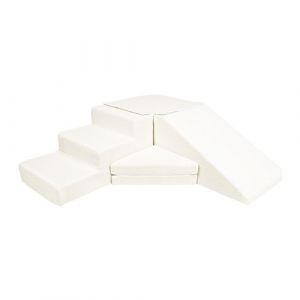 4 grands blocs de constructio mousse crème