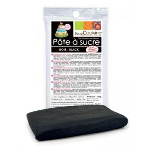 Scrapcooking Pâte à sucre noire (100g)