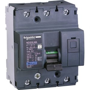 Schneider Electric NG125LMA - disjoncteur moteur - 63A - 3P 3d - déclencheur magnétique - 18886