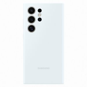 Samsung Coque Silicone Blanc Galaxy S24 Ultra