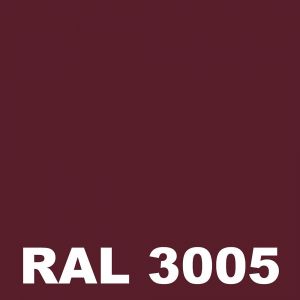 Peinture Portail Fer - Metaltop - Rouge vin - RAL 3005 - Pot 5L
