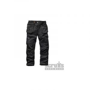 Scruffs Pantalon de travail noir Trade Flex, 32L, 32L