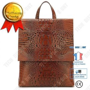TD Printemps Nouveau Simple Dames Portable Sac À Dos À La Mode Végétal Tanné Vache Collège Style Femmes Sac