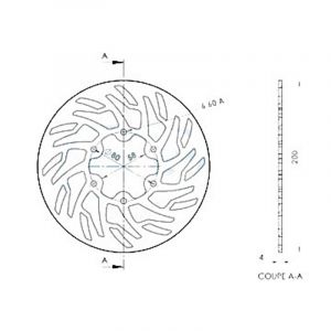 net generation Disque de frein Brake Disc D.200 RIEJU SMX 50 06-09 - 916