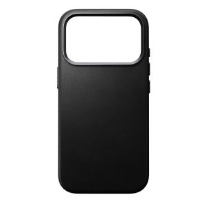 Nomad Coque arri&egrave;re Traditional Leather avec MagSafe Apple iPhone 17 Pro Max - Noir