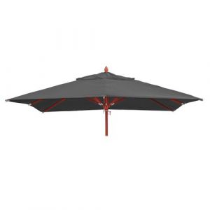 Toile pour parasol de gastronomie en bois MENDLER HWC-C57, 4x4m polyester 3kg anthracite