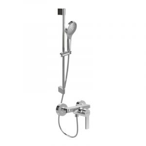 Villeroy & Boch Mitigeur m&eacute;canique douche Architectura Chrome + Ensemble de douche Verve Showers 3 jets Chrome