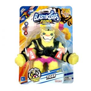 CICABOOM Elastikorps Cam&eacute;l&eacute;on - Jouet Extensible &agrave; d&eacute;former - 12 cm - Tiger