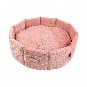 Image de Panier rond Boho D48 cm Bois de rose