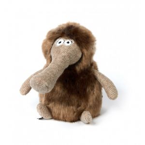 Sigikid 39696 Trumpet Crumpet, BeastsTown Doudou : Collectionner, Offrir, Jouer, doudoudoudoudou pour Enfants Adultes de 3 à 99 Ans, Marron/Fourmilier 25 x 18 x 25 cm