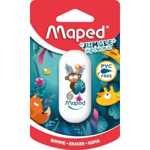 Maped Jungle Fever Gomme effacée efficace Motif jungle Idéal pour les enfants