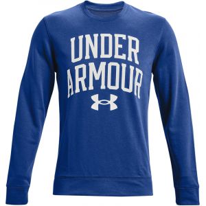 Under Armour Rival Terry Crew Long Sleeve Shirt Men, bleu M Hauts running hiver
