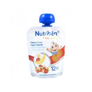 Image de Nutribén Fruit & go Banane Fraise Yogourt aux fraises 90 G